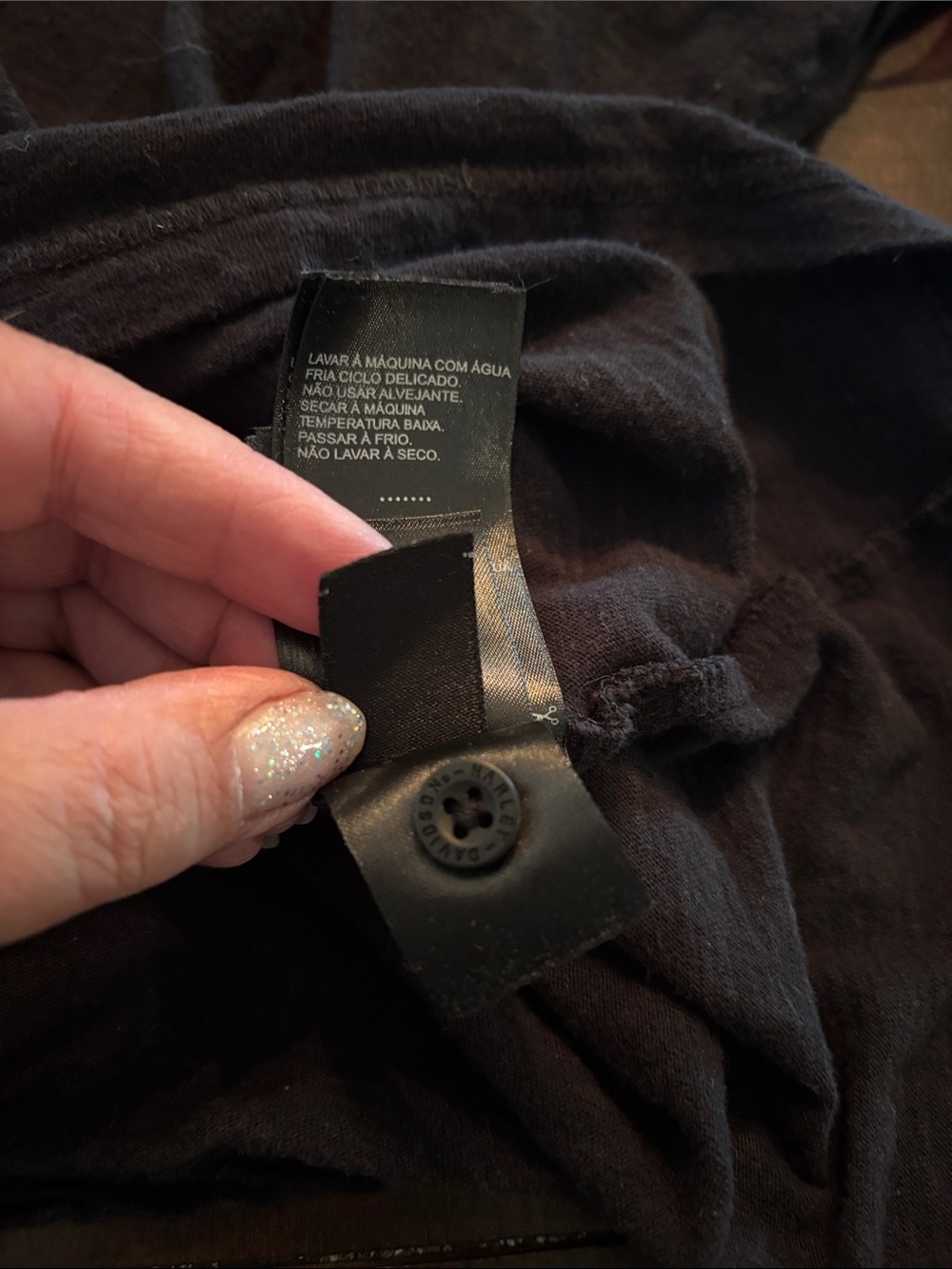 Harley-Davidson Black Long-Sleeve Logo Henley - Picture 9 of 9